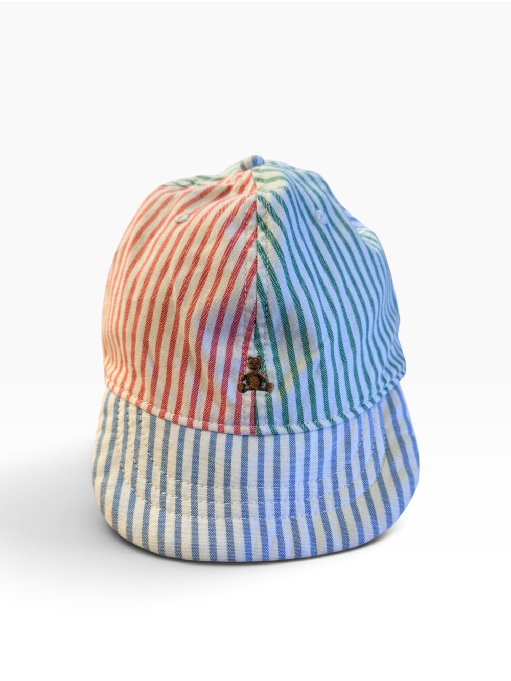 Baby GAP Multicolor Striped Cap - Red, Green, Blue